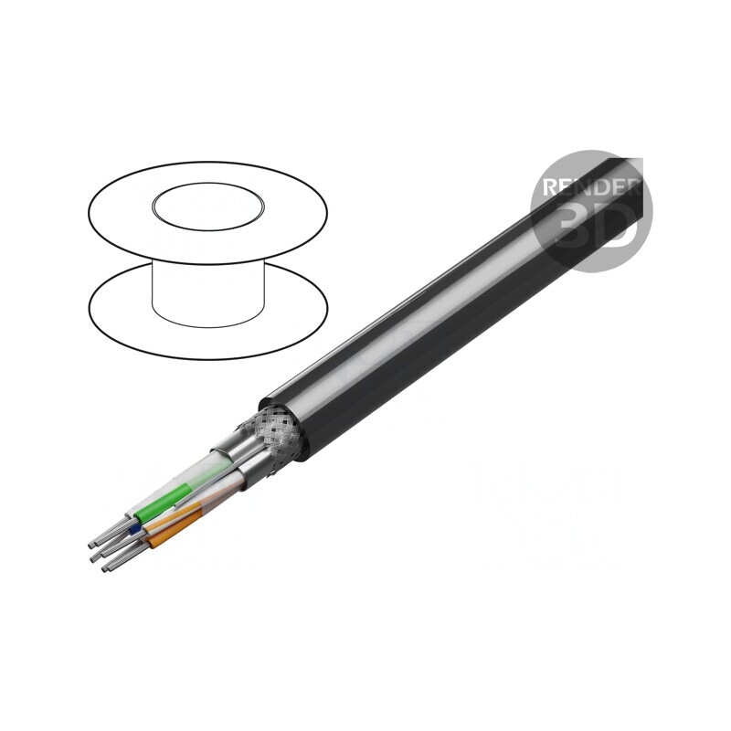 Cablu RS232/RS422 3x2x24AWG 305m PVC Crom | Electronic-mag.ro | Componente Electronice Cablu RS232/RS422 3x2x24AWG 305m PVC Crom | Electronic-mag.ro | Componente Electronice
