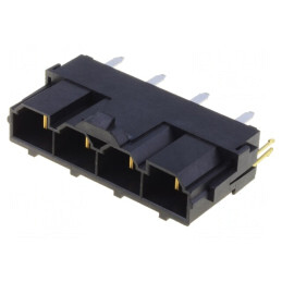 Soclu cablu-placă Mini-Fit Sr 10mm 4 pini aurit | Electronic-mag.ro | Componente Electronice