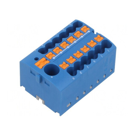 Conector Bloc de Distribuție 2.5mm2/6mm2 1 PT-FIX | Electronic-mag.ro | Componente Electronice