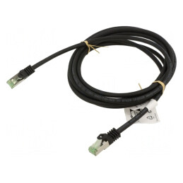 Patch cord S/FTP Cat 8.1 negru 3m | Electronic-mag.ro | Componente Electronice
