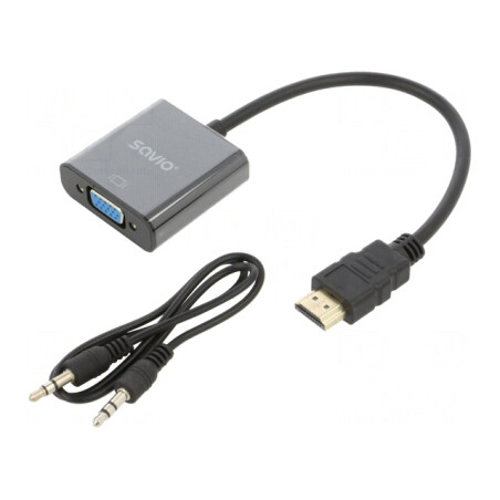 Convertor D-Sub 15pin HDMI Jack 3.5mm | Electronic-mag.ro | Componente Electronice