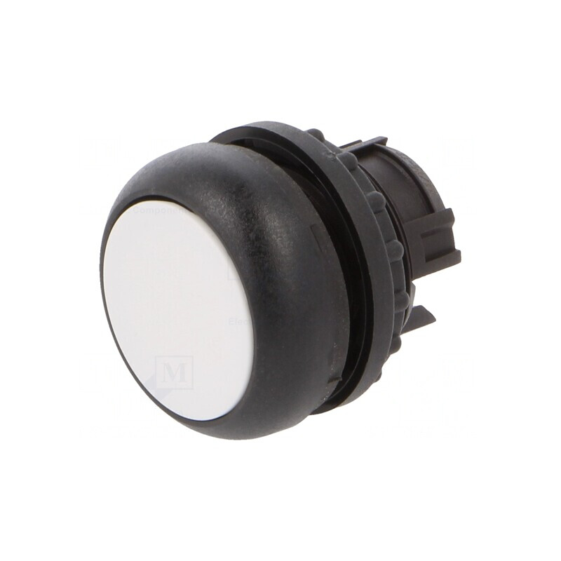 Comutator Alb 22mm cu Buton Apăsare | Electronic-mag.ro | Componente Electronice
