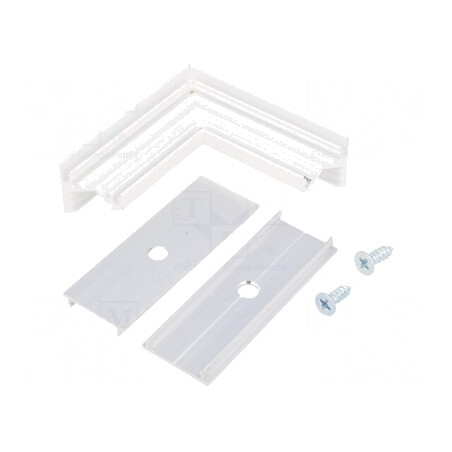 Conector Aluminiu Alb 90° CORNER10 | Electronic-mag.ro | Componente Electronice