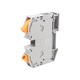 Conector de șine 2,5-35mm2, 2 borne, gri, lățime 16mm | Electronic-mag.ro | Componente Electronice