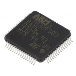 Microcontroler ARM 72MHz LQFP64 2-3,6V 16bit Timere 4 | Electronic-mag.ro | Componente Electronice