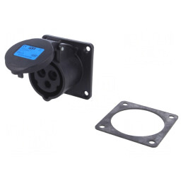 Soclu Mamă AC Trifazat 16A 230V IP54 | Electronic-mag.ro | Componente Electronice