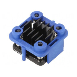 Radiator Extrudat cu Aripioare BGA Negru 19x19mm | Electronic-mag.ro | Componente Electronice
