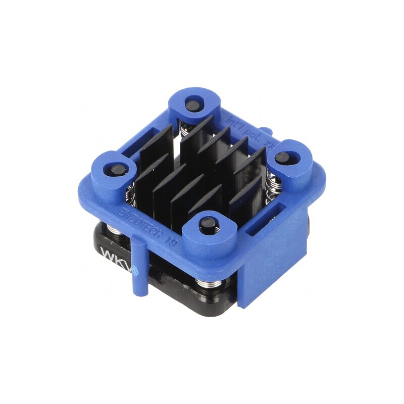 Radiator Extrudat cu Aripioare BGA Negru 19x19mm | Electronic-mag.ro | Componente Electronice