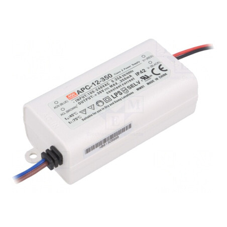 Alimentator LED 12,6W 9-36V DC 350mA 90-264V AC | Electronic-mag.ro | Componente Electronice