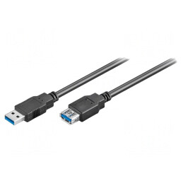 Cablu USB 3.0 A-A 5m Negru 5Gbps