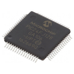 Microcontroler PIC24 128kB 32MHz 2-3.6VDC SMD TQFP64 | Electronic-mag.ro | Componente Electronice
