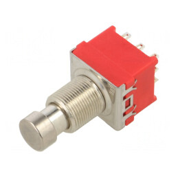 Comutator apăsare 3PDT 1A 9V pe panou | Electronic-mag.ro | Componente Electronice