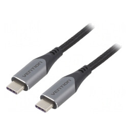 Cablu USB C 2.0 2m Negru 480Mbps | Electronic-mag.ro | Componente Electronice