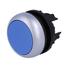 Comutator apăsare 22mm albastru | Electronic-mag.ro | Componente Electronice