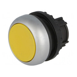 Comutator apăsare 22mm galben stabil | Electronic-mag.ro | Componente Electronice