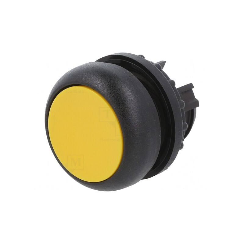 Comutator de Apăsare 22mm Galben | Electronic-mag.ro | Componente Electronice