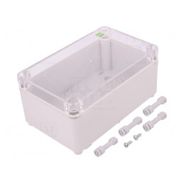 Carcasă Universală Industrială Gri 105mm x 170mm x 82mm | Electronic-mag.ro | Componente Electronice