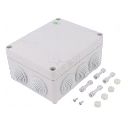 Carcasă cutie de conexiuni IP55 gri 163x198x80mm | Electronic-mag.ro | Componente Electronice