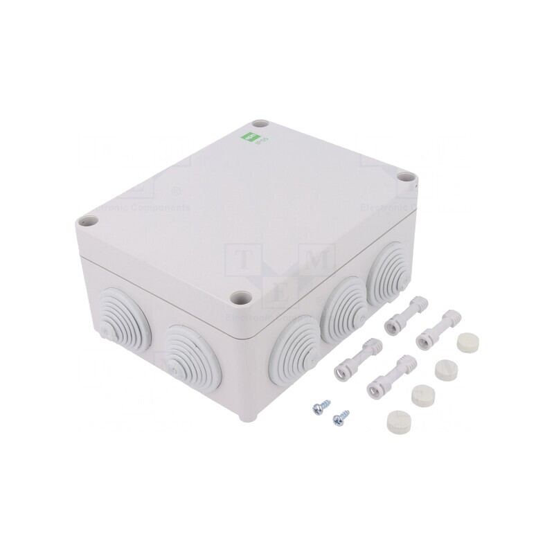 Carcasă cutie de conexiuni IP55 gri 163x198x80mm | Electronic-mag.ro | Componente Electronice