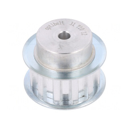 Roată Curea T10 Aluminiu 36.35mm 16mm | Electronic-mag.ro | Componente Electronice