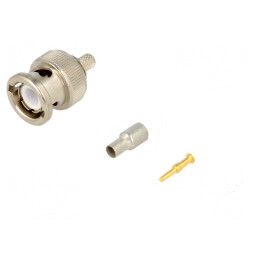 Mufă BNC Tată Drept 50Ω Crimpat  | Electronic-mag.ro | Componente Electronice