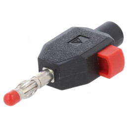 Mufă Banană 4mm 10A 60V Neagră Izolată 2,5mm2 | Electronic-mag.ro | Componente Electronice