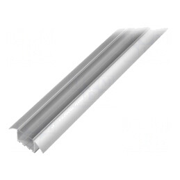Profil Aluminiu Anodat pentru Module LED Transparente 1m LESTO | Electronic-mag.ro | Componente Electronice