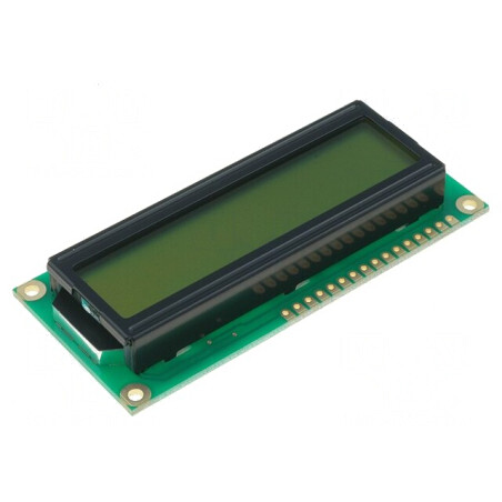 LCD Alfanumeric 16x2 Galben-Verde LED | Electronic-mag.ro | Componente Electronice