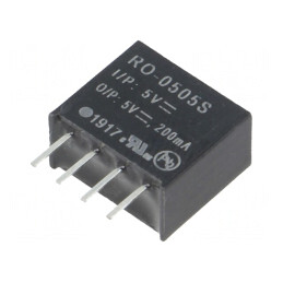 Convertor DC/DC 5V 1W 200mA SIP4 | Electronic-mag.ro | Componente Electronice