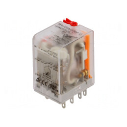 Releu Electromagnetic DPDT 24VAC 10A | Electronic-mag.ro | Componente Electronice