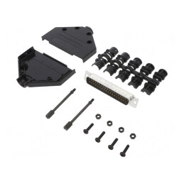 Conector D-Sub 37-Pini Tată Lipire Cablu | Electronic-mag.ro | Componente Electronice