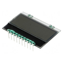 Afișaj LCD Alfanumeric FSTN 10x4 Alb 36x25mm | Electronic-mag.ro | Componente Electronice