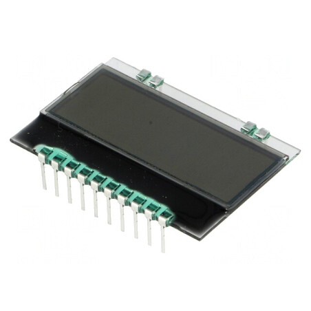 Afișaj LCD Alfanumeric FSTN 10x4 Alb 36x25mm | Electronic-mag.ro | Componente Electronice