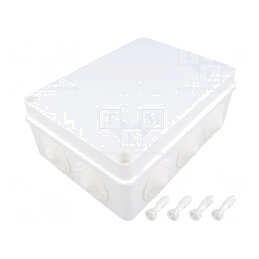 Cutie de conexiuni IP65 110x190x70mm Albă | Electronic-mag.ro | Componente Electronice