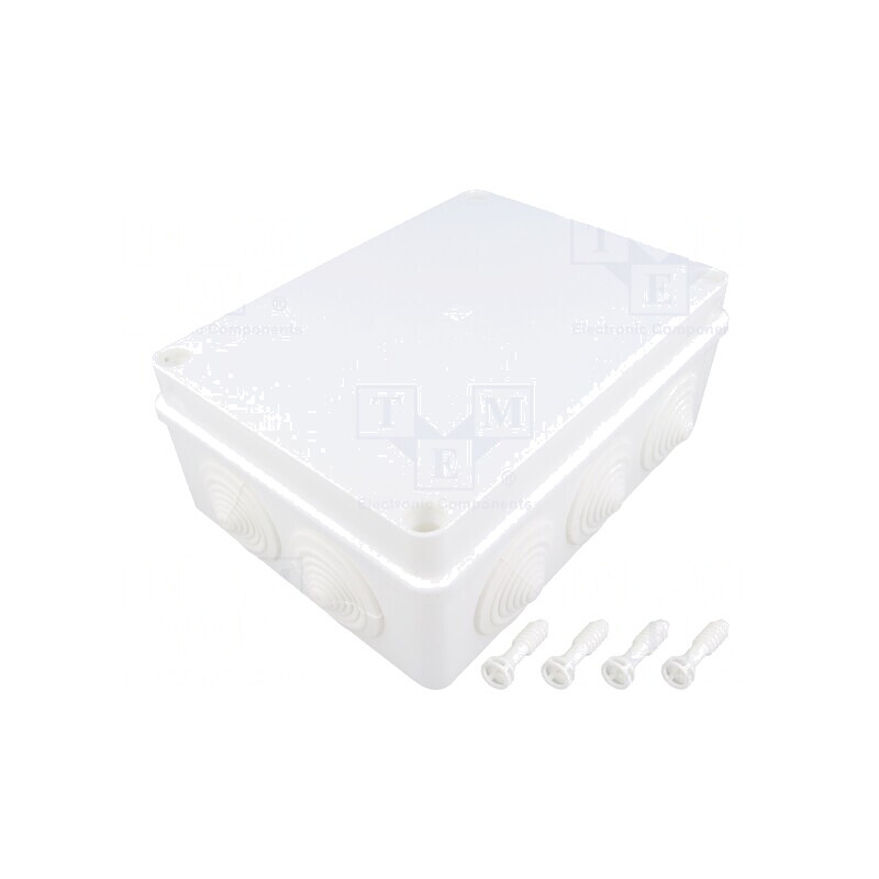 Cutie de conexiuni IP65 110x190x70mm Albă | Electronic-mag.ro | Componente Electronice
