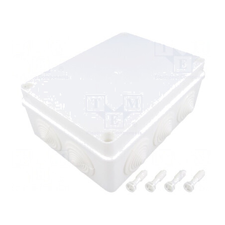 Cutie de conexiuni IP65 110x190x70mm Albă | Electronic-mag.ro | Componente Electronice