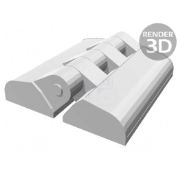 Balama Tehnopolimer Neagră 63mm x 65mm | Electronic-mag.ro | Componente Electronice