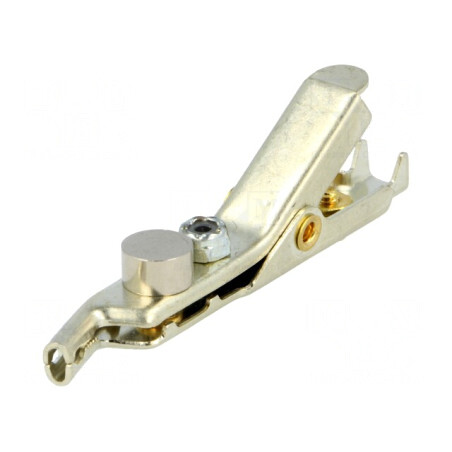 Bornă Crocodil 27mm 69mm Lungime | Electronic-mag.ro | Componente Electronice
