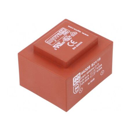 Transformator încapsulat 16VA 230V 12V 667mA PCB | Electronic-mag.ro | Componente Electronice