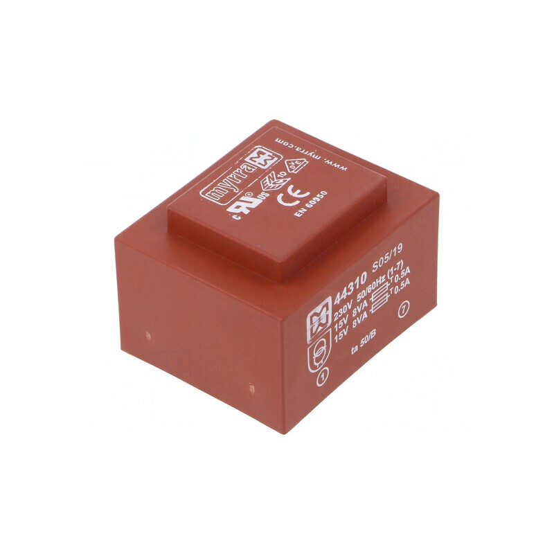 Transformator Încapsulat 16VA 230VAC 15V x 2 PCB | Electronic-mag.ro | Componente Electronice