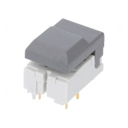 Comutator tastatură gri SPDT 0,01A 24VDC pentru PCB | Electronic-mag.ro | Componente Electronice