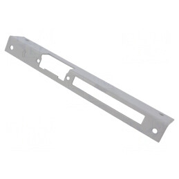 Tablă frontală unghi dreapta gri 25x250mm | Electronic-mag.ro | Componente Electronice