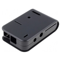 Carcasă neagră ABS pentru Raspberry Pi | Electronic-mag.ro | Componente Electronice