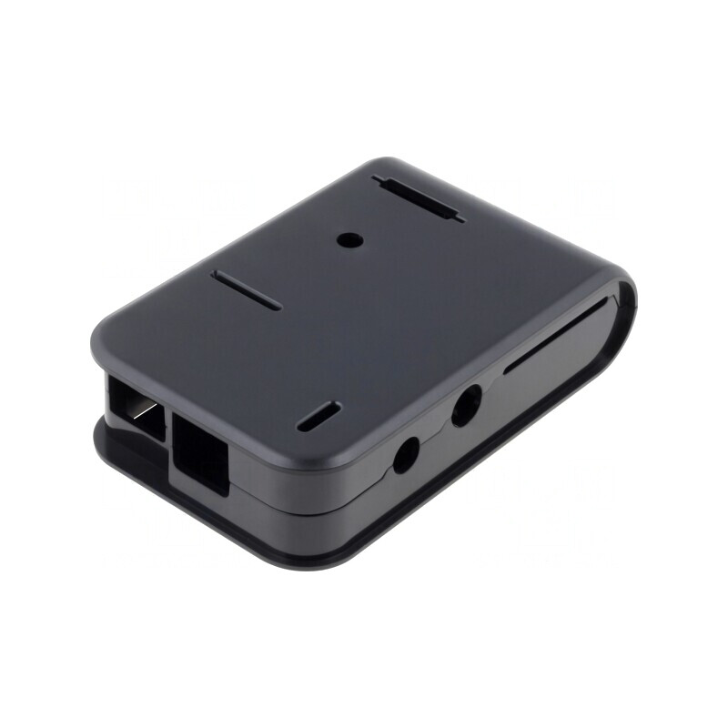 Carcasă neagră ABS pentru Raspberry Pi | Electronic-mag.ro | Componente Electronice