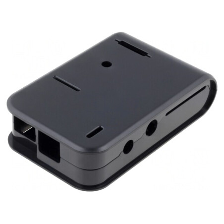 Carcasă neagră ABS pentru Raspberry Pi | Electronic-mag.ro | Componente Electronice
