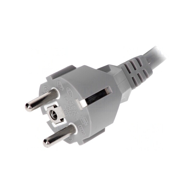 Cablu Alimentare 3x1,5mm2 3m Gri 16A | Electronic-mag.ro | Componente Electronice