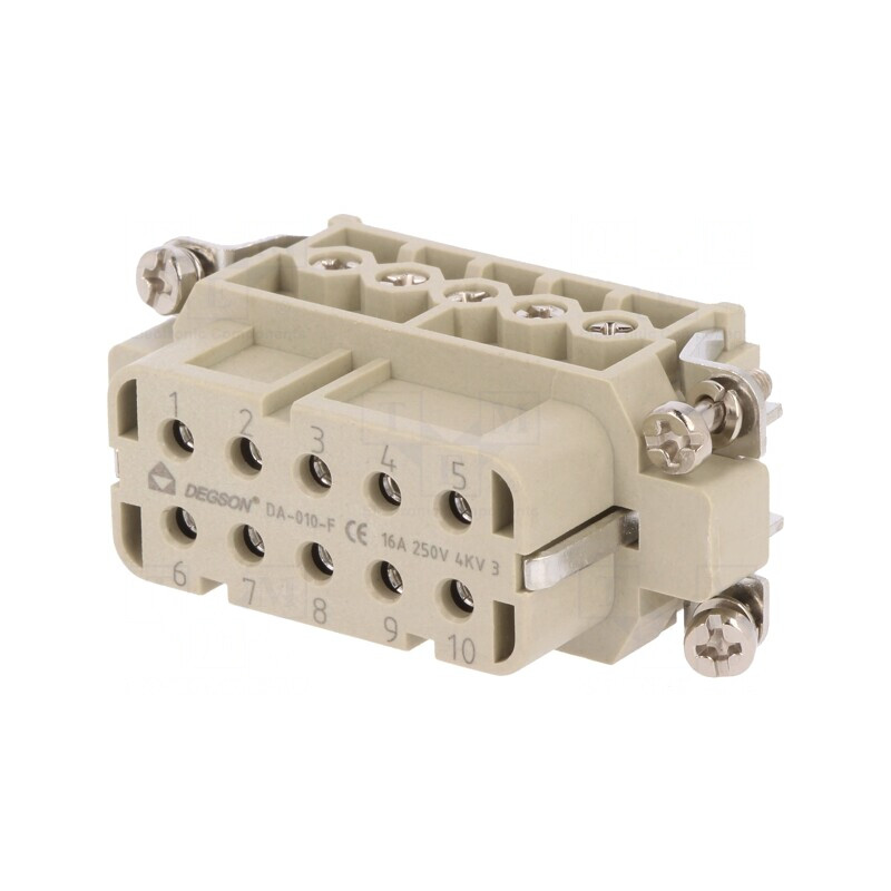 Conector HDC Contact Mamă 10P 16A | Electronic-mag.ro | Componente Electronice
