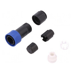 Conector Circular Mufă Tată 2 PIN Fără Contacte Pe Cablu | Electronic-mag.ro | Componente Electronice