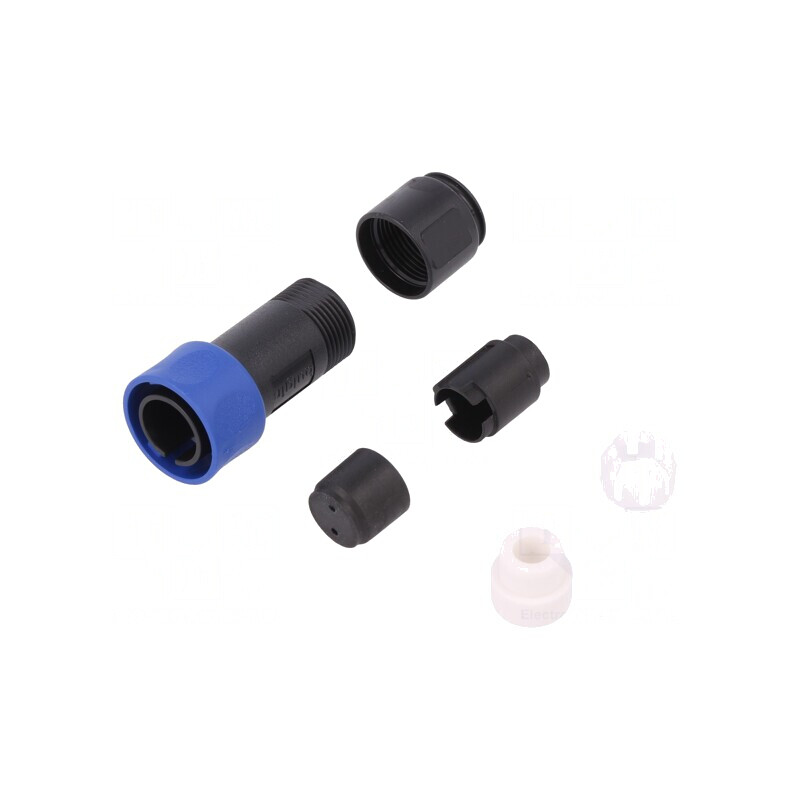 Conector Circular Mufă Tată 2 PIN Fără Contacte Pe Cablu | Electronic-mag.ro | Componente Electronice