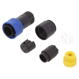 Conector Circular Mufă Tată 4 PIN fără Contacte Pe Cablu | Electronic-mag.ro | Componente Electronice